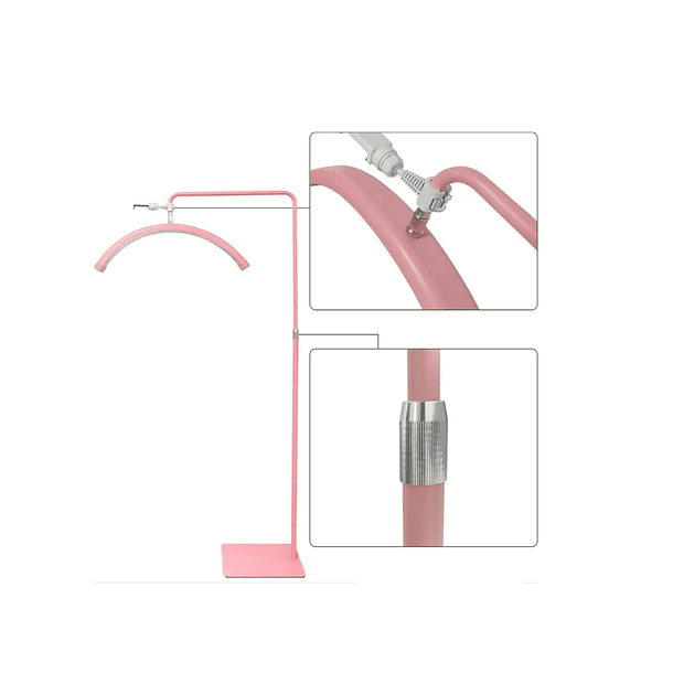 Lampara Led Media Luna Estética Para Pestañas Cejas Hogar CH 11