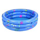Piscina Inflable Plástico 3 Anillos 80 X 35 Cm / Color Celeste NL  2
