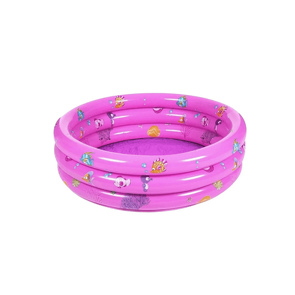 Piscina Inflable Plástico 3 Anillos 100 X 35 Cm NL  2