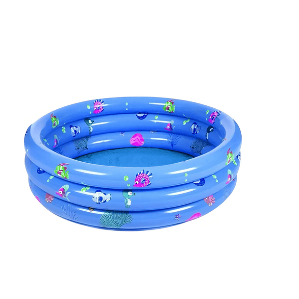 Piscina Inflable Plástico 3 Anillos 100 X 35 Cm NL  3