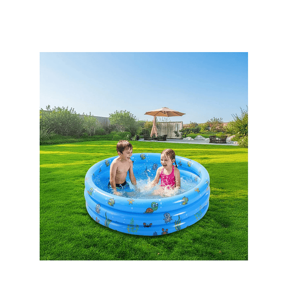 Piscina 3 Anillos Para Niños 120x40 Cm NL  2