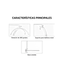 Lampara Led Media Luna Estética Para Pestañas Cejas Hogar CH 13