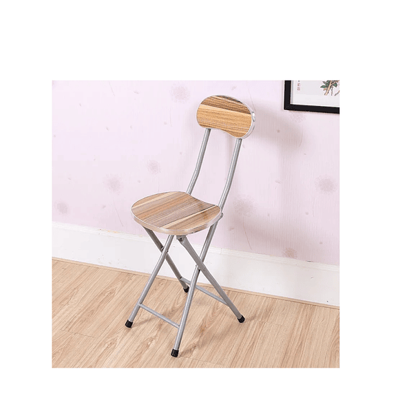 Pack 4 Silla Taburete Simil Madera Plegable 70x34cm Marrón TN  5