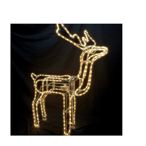 Reno Navideño Solar Led 90cm Navidad Decoración Movimiento TN  3