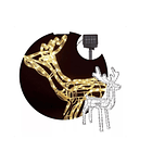 Reno Navideño Solar Led 90cm Navidad Decoración Movimiento TN  1