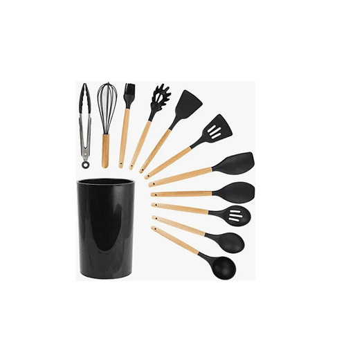 Set Cocina 12 Pcs De Silicona Antiadherentes  CF