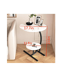 Mesa Auxiliar Dos Niveles Con Efecto Mármol Elegante Moderna TN 36212 9