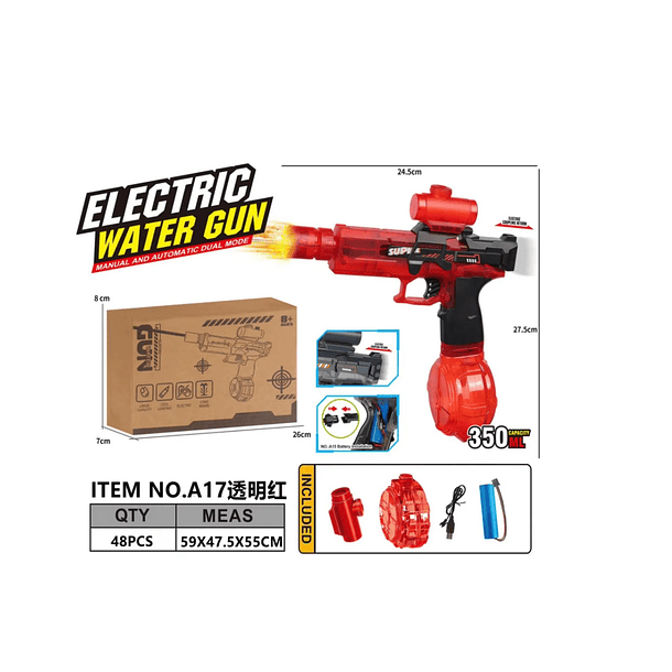  Juguete electrico recargable  Lanza Agua Luz Led CN  4