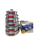 Set Juego De 6 Ollas Calderos Arroceras Aluminio Cocina LC 18600 3