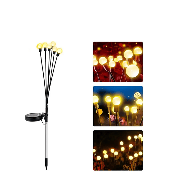 Ramo Bombillas Exterior Jardín Luz Cálida Modelo Árbol Decoración 1