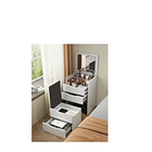 Tocador De Lujo Con Espejo Y Luz Incorporada Y Taburete Blanco TC  4