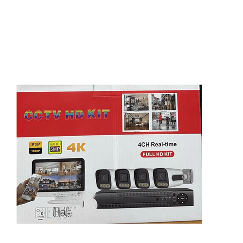 Kit 4 Camaras De Seguridad Cctv Hd Kit  TC