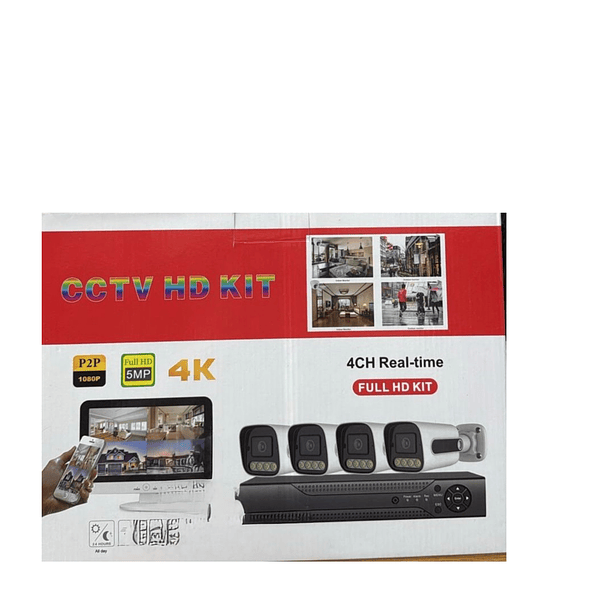 Kit 4 Camaras De Seguridad Cctv Hd Kit  TC