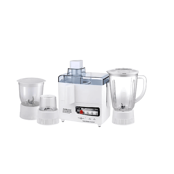 Jugera Picadora Extractor Exprimidor De Jugo 4 En 1 Y 800w Blanco CN  1