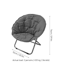 Silla Redonda Plegable Poliéster Colores Varios Variados Redonda TC 3