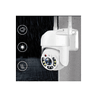 Smart Camara Ip Wifi Alarma Exterior Anti Agua Ip66 Blanco CN  3