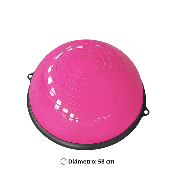 Pelota Bosu Medio Balon Con Manillas Yoga Pilates   TC  5