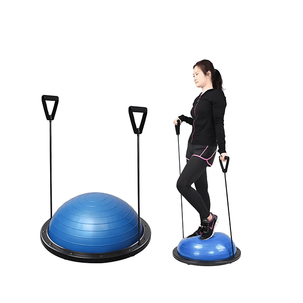 Pelota Bosu Medio Balon Con Manillas Yoga Pilates   TC  6