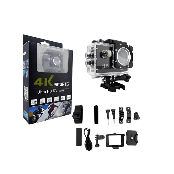 Cámara Deportiva Go Pro 4k Sports Ultra Hd Dv Profesional  2