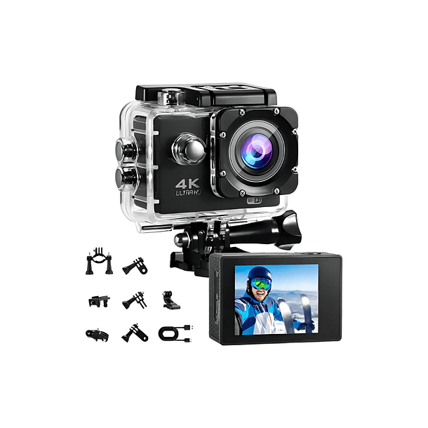 Cámara Deportiva Go Pro 4k Sports Ultra Hd Dv Profesional  3