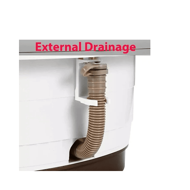 Masajedor Para Pies Hidromasaje Antistres Agua Calefaccion Color Blanco  3