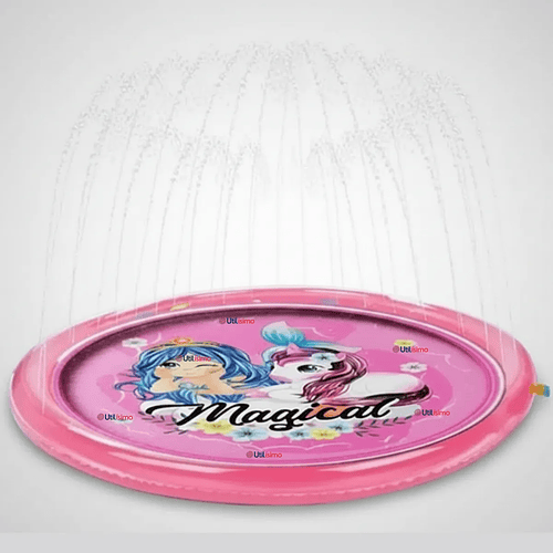 Alfombra De Agua 170cm Piscina Lanza Chorros Niños