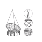 Silla Hamaca Colgante Jardín Terraza Columpio Tejido  3