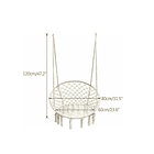 Silla Hamaca Colgante Jardín Terraza Columpio Tejido  6