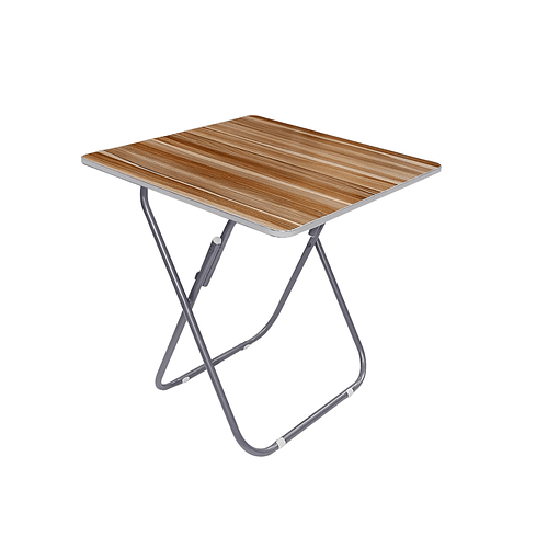 Mesa Plegable Homelyn En Acero Inoxidable Y Mdf Medidas 60x60cm Con Altura 70cm