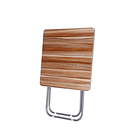 Mesa Plegable Homelyn En Acero Inoxidable Y Mdf Medidas 60x60cm Con Altura 70cm 3