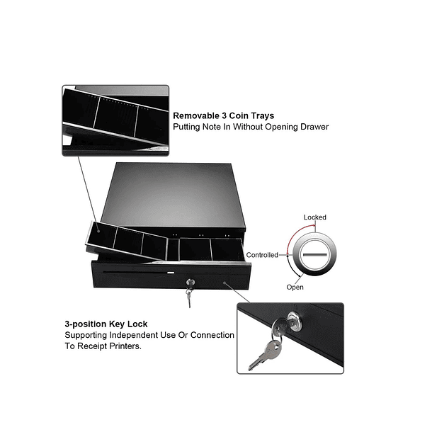 Gaveta De Dinero Electrónica Conexión Rj11 3