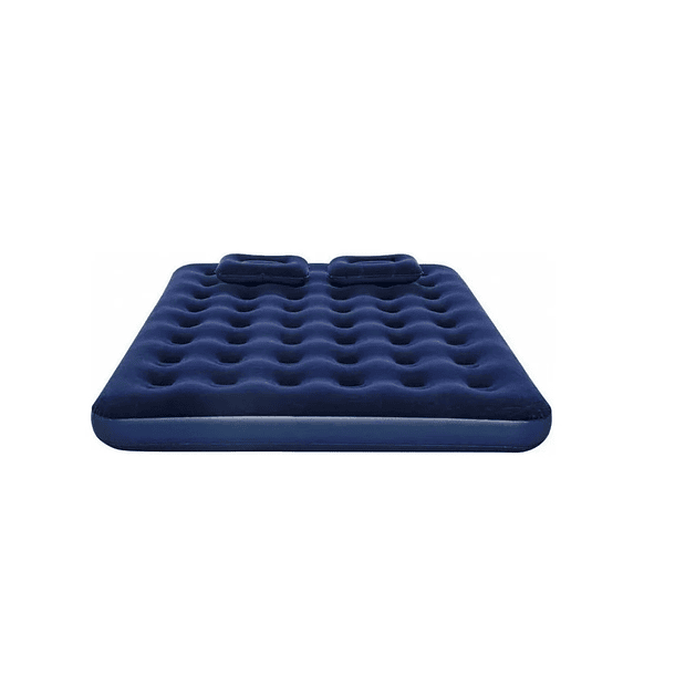 Colchón Cama Inflable 2 Plazas 2 Almohadas Inflador Bestway 2