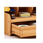 Organizador Portalápices Lápices/plumones Escritorio Madera  3