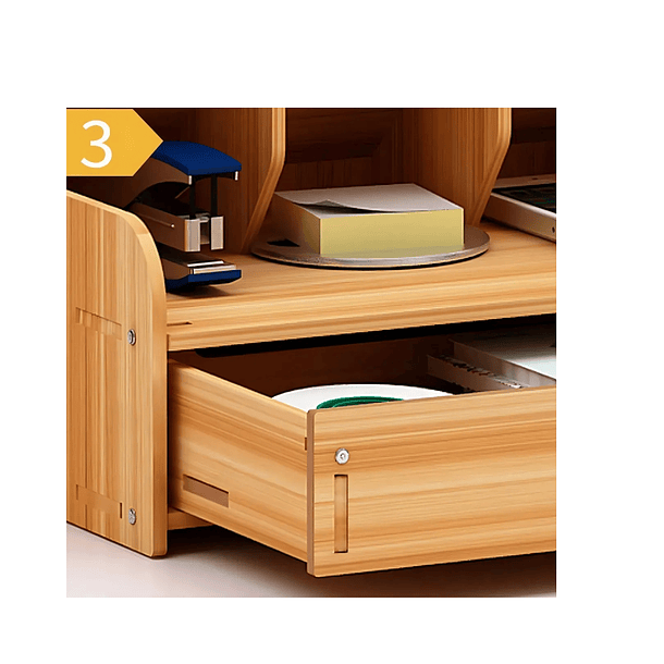 Organizador Portalápices Lápices/plumones Escritorio Madera  3