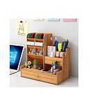 Organizador Portalápices Lápices/plumones Escritorio Madera  4