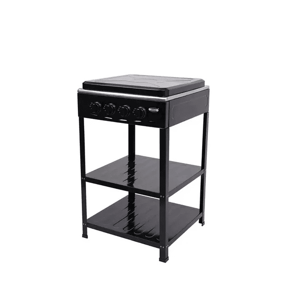 Cocina A Gas Encimera 4 Platos 4 Quemadores Con Patas Negro 4