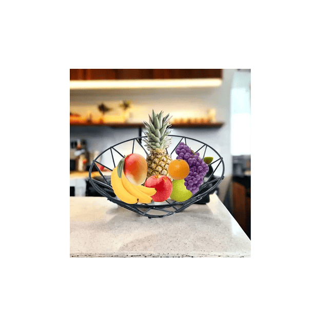 Canasta Frutera De Mesa - Diseño Moderno Y Elegante En Metal 4