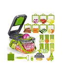 Picador Cortador De Verduras Frutas Rayador Alimentos 22 PIEZAS  1