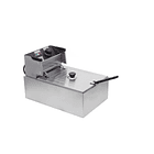 Freidora Eléctrica Yonsa Capacidad 6.5l En Acero Inoxidable Plateado 1