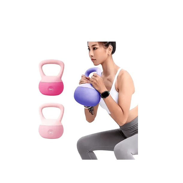 Pesa Rusa Fitness 5kg De Plástico Con Recubrimiento 2