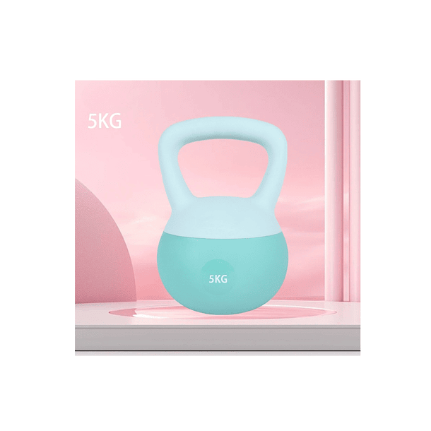 Pesa Rusa Fitness 5kg De Plástico Con Recubrimiento 4