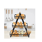 Canasta Organizador De Fruta Y Verduras 3 Niveles Estante 3