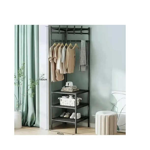 Perchero Closet Estante Esquinero Organizador Colgador Ropa  3