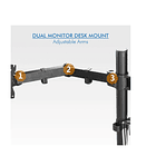 Soporte De Escritorio Doble 8k Por Brazo Z022 - 15 -30  5