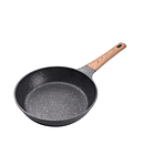 Sartén Antiadherente De Mármol De 26cm Mango Estilo Madera 1