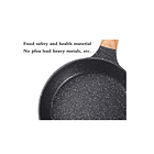 Sartén Antiadherente De Mármol De 26cm Mango Estilo Madera 3