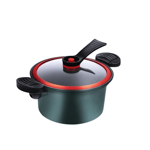 Mini Olla A Presión Olla De Cocción Lenta Cocina 22cm Color Verde 3.5L