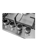 Encimera Cocina A Gas Acero Inoxidable 5 Quemadores Platos Plateado NEWLINE  3