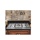 Encimera Cocina A Gas Acero Inoxidable 5 Quemadores Platos Plateado NEWLINE  5