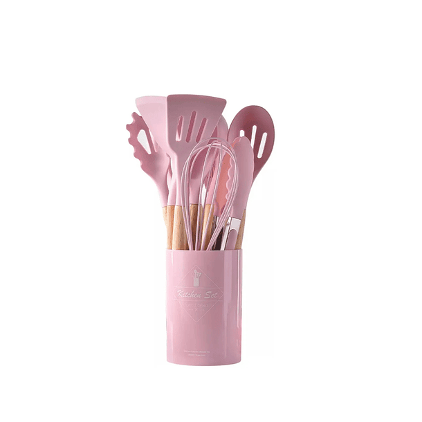 Juego Utencilio Cocina Silicón Caja Almacenamiento 12 Piezas 2